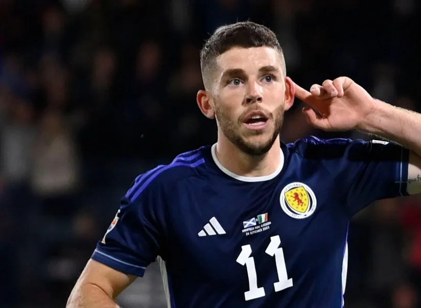 Scotland midfielder Ryan Christie in action at World Cup 2026